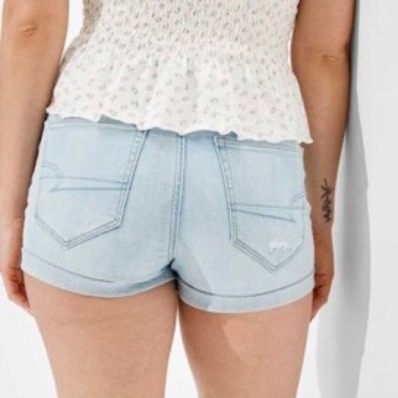 Next Level Stretch High Waisted Denim Shorts - Picture 2 of 5